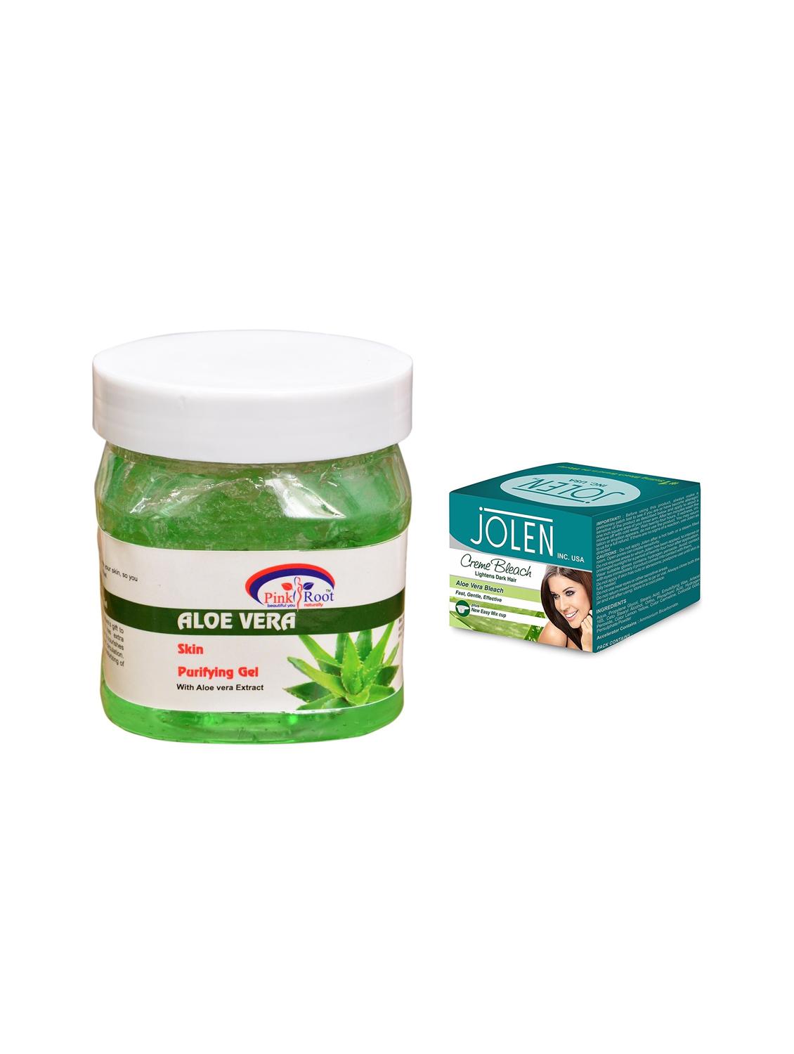 JOLEN Aloe Vera Bleach Cr?me 18g and Pink Root Hair Repair Spa 500ml - 15030039 - Zoom Image - 1