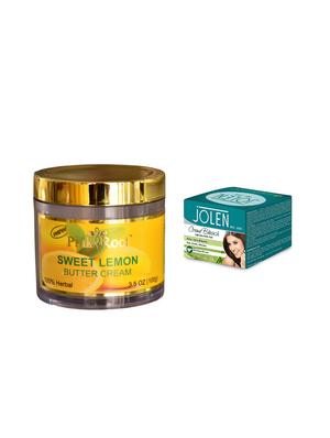 JOLEN Aloe Vera Bleach Crme 18g and Pink Root Shea Butter Skin Cream 100gm - 15030066 - Standard Image - 1