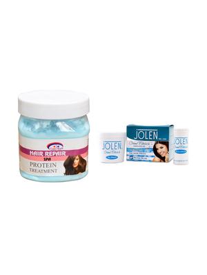 JOLEN Oxy Bleach Crme 35g and Pink Root Pearl Gel 500ml - 15030082 - Standard Image - 1