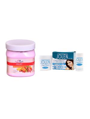 JOLEN Oxy Bleach Crme 35g and Pink Root Cocoa Butter Cream 500ml - 15030084 - Standard Image - 1