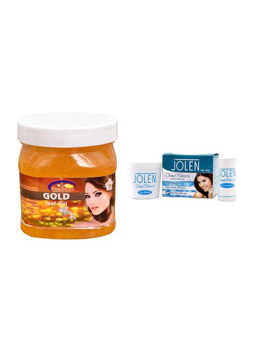 JOLEN Oxy Bleach Cr?me 35g and Pink Root Herbal Massage Cream 500ml - 15030088 - Standard Image - 1