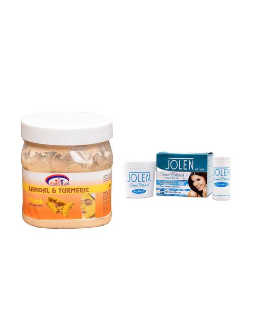 JOLEN Oxy Bleach Cr?me 35g and Pink Root Papaya Gel 500ml - 15030091 - Standard Image - 1