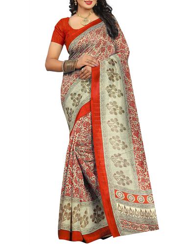 red art silk bhagalpuri saree with blouse - 15030155 - Very Small Image - 1