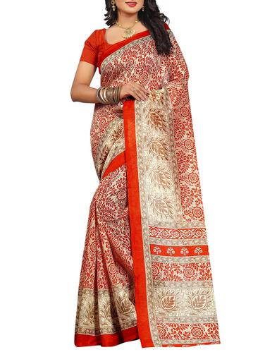 red art silk bhagalpuri saree with blouse - 15030161 - Very Small Image - 1