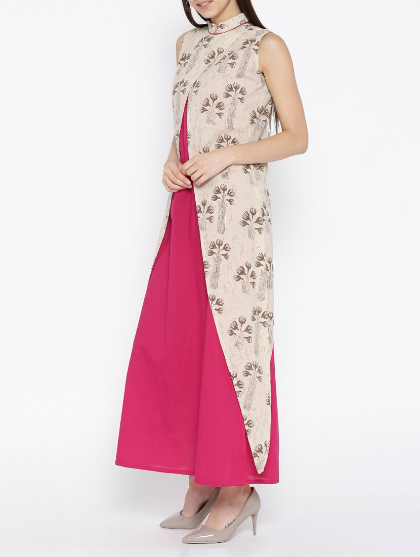 boat neck maxi dress with floral jacket - 15030236 - Zoom Image - 3