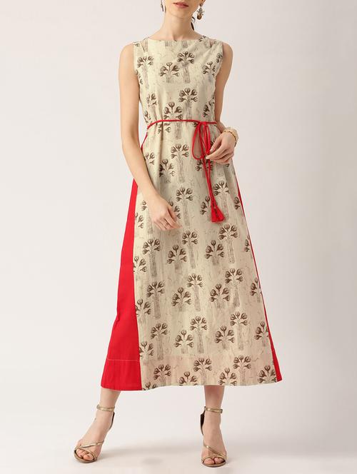 tie front floral maxi dress - 15030245 - Standard Image - 1