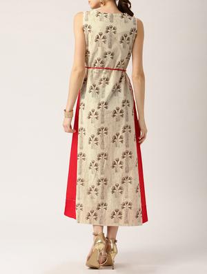 tie front floral maxi dress - 15030245 - Standard Image - 3