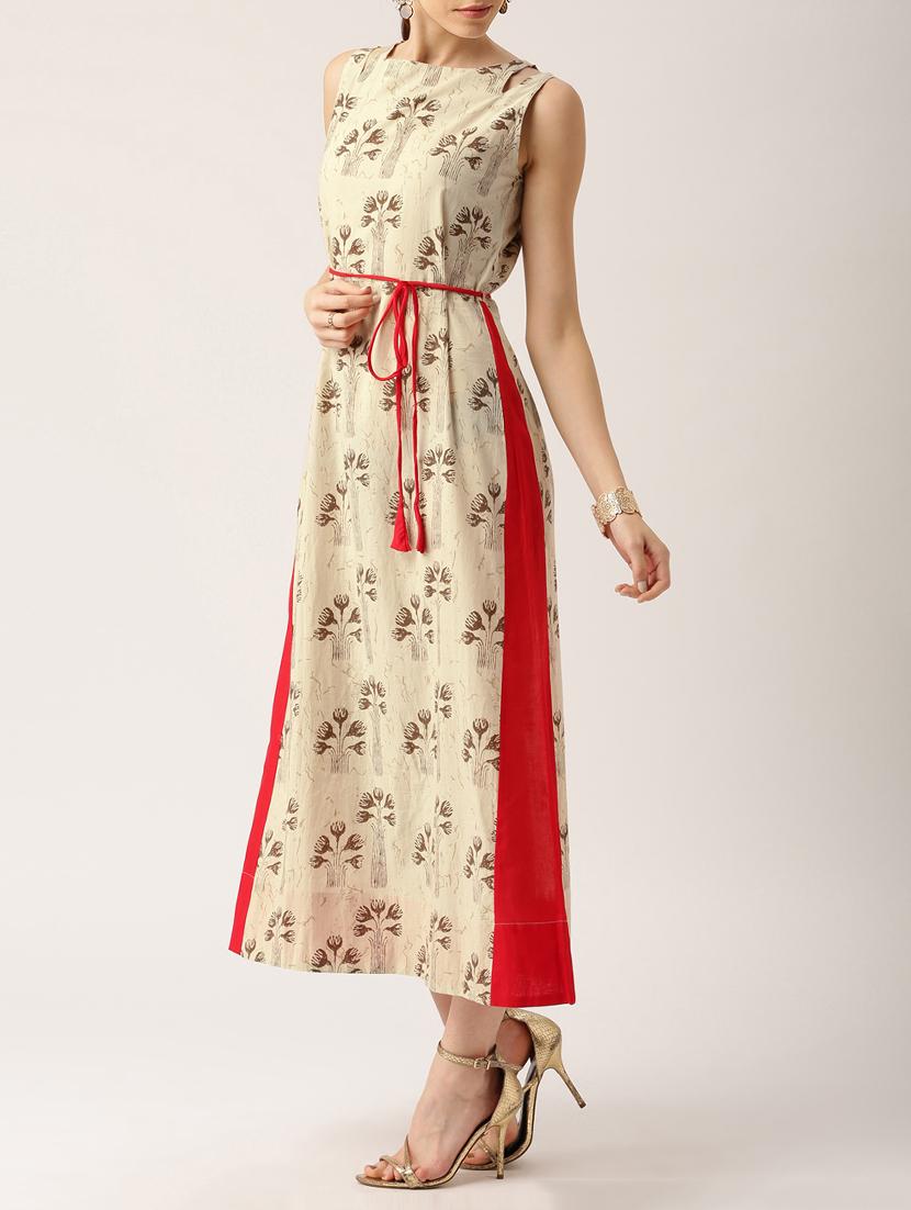 tie front floral maxi dress - 15030245 - Zoom Image - 2