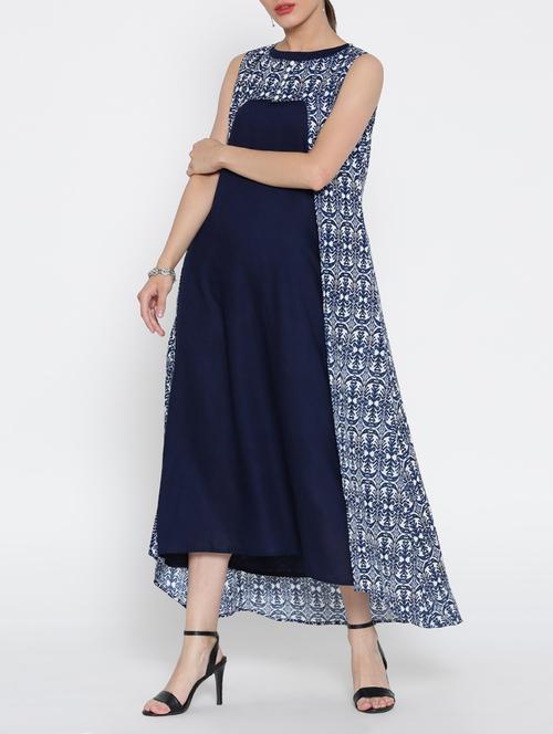 layered printed dress - 15030354 - Standard Image - 1