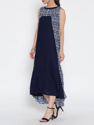 layered printed dress - 15030354 - Standard Image - 2
