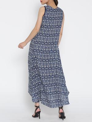 layered printed dress - 15030354 - Standard Image - 3