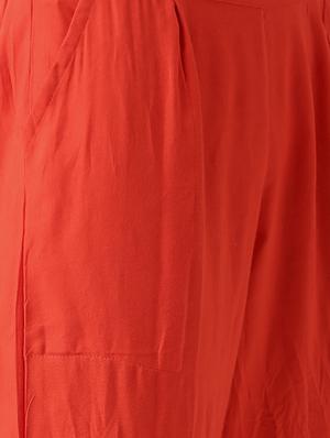 grey cotton kurta palazzo set - 15030402 - Standard Image - 5