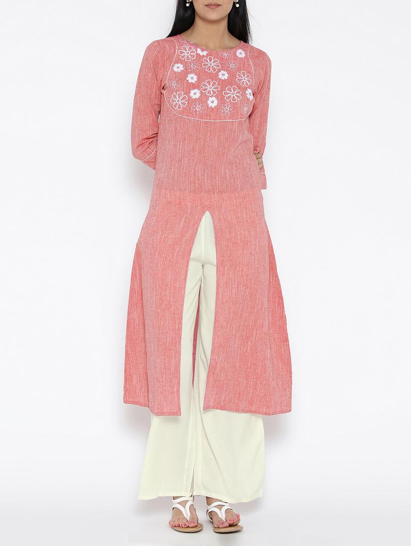 pink kurta palazzo set - 15030403 - Zoom Image - 1