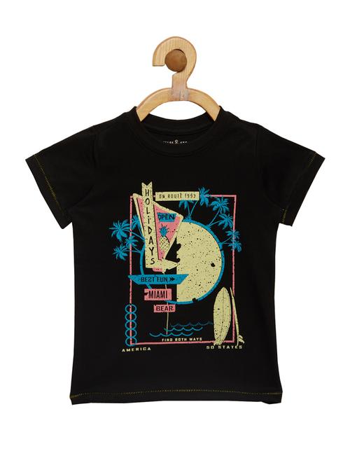 black cotton tshirt - 15030508 - Standard Image - 1