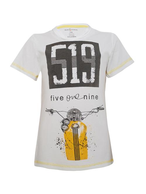 white cotton tshirt - 15030513 - Standard Image - 1