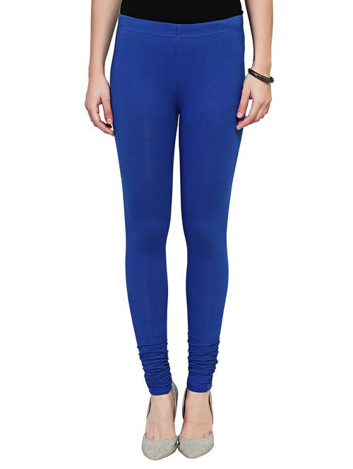blue solid leggings - 15030602 - Standard Image - 1