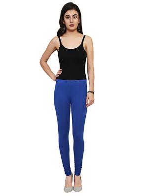 blue solid leggings - 15030602 - Standard Image - 4