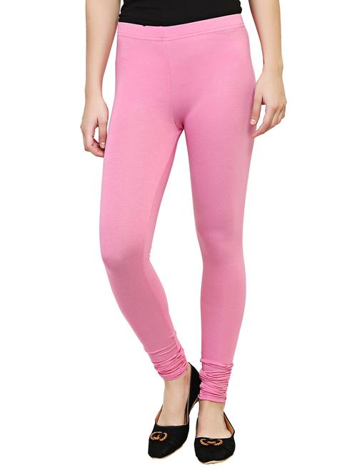 pink solid leggings - 15030606 - Standard Image - 1
