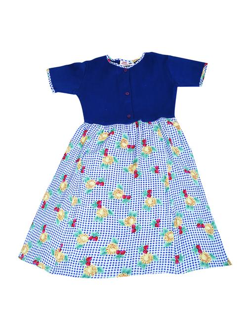 blue cotton frock - 15030836 - Standard Image - 1