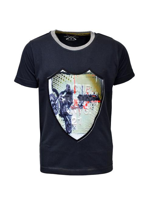 blue cotton t-shirt - 15030996 - Standard Image - 1