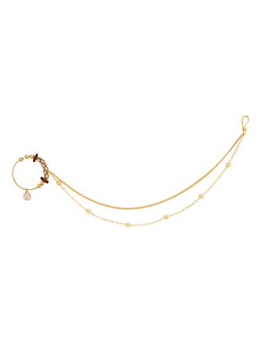 gold metal nose pin - 15031263 - Very Small Image - 1