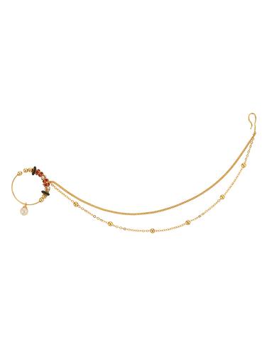 gold metal nose pin - 15031264 - Very Small Image - 1