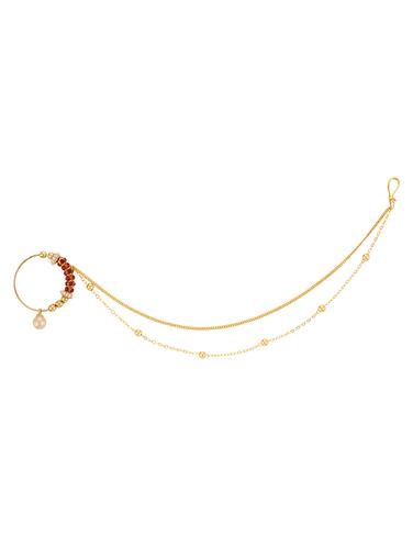 gold metal nose pin - 15031265 - Very Small Image - 1