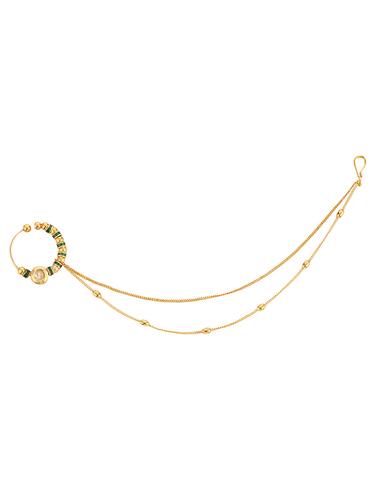gold metal nose pin - 15031266 - Very Small Image - 1