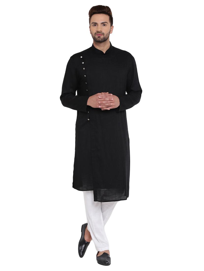 black rayon ethnic wear set - 15031318 - Zoom Image - 1