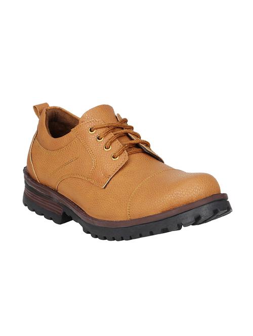tan Faux Leather derby - 15032231 - Standard Image - 1