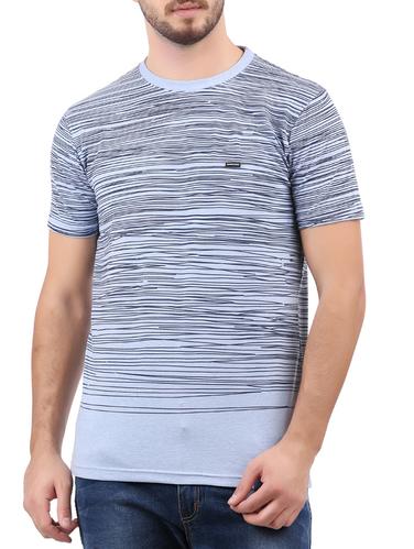 blue cotton striped t-shirt - 15032360 - Very Small Image - 1