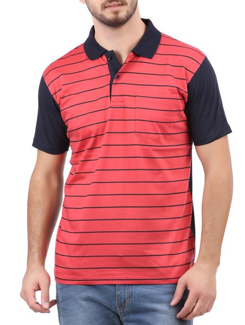 red cotton pocket t-shirt - 15032409 - Very Small Image - 1