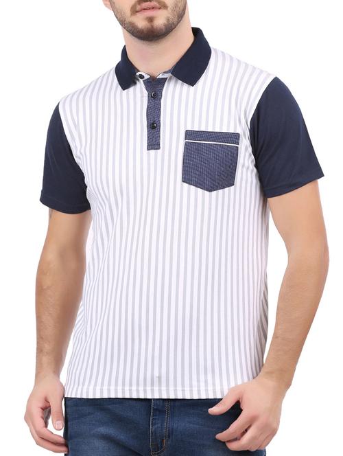white cotton pocket t-shirt - 15032438 - Standard Image - 1