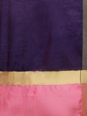 pink cotton silk woven saree with blouse - 15033016 - Standard Image - 3