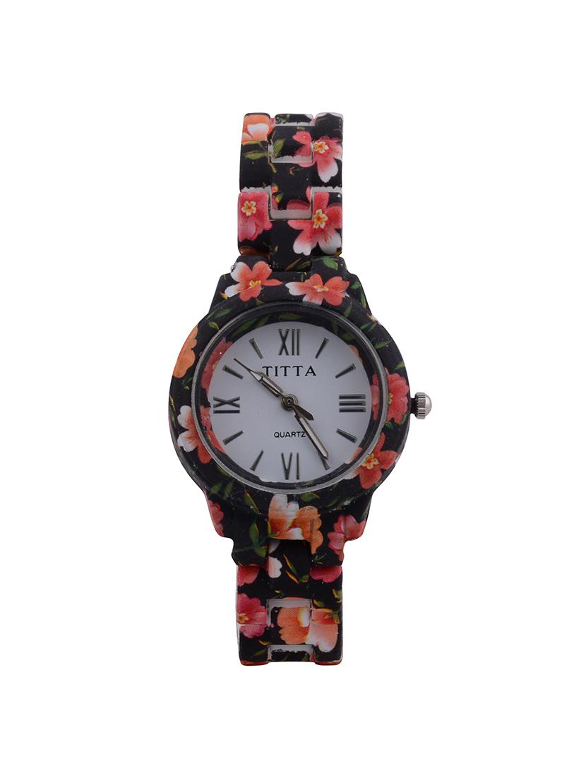 Titta Floral Print Analog Wrist Watch - 15033164 - Zoom Image - 1