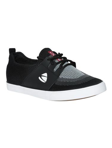 black Canvas lace up sneaker - 15033353 - Very Small Image - 1