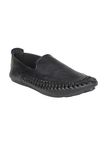 black Leatherette casual slipon - 15033426 - Very Small Image - 1