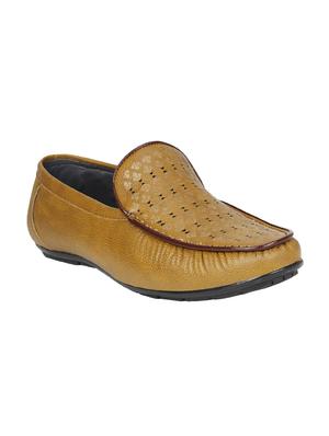 tan leatherette slip on loafer - 15033432 - Standard Image - 1