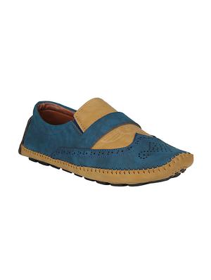 blue Leatherette casual slipon - 15033436 - Standard Image - 1