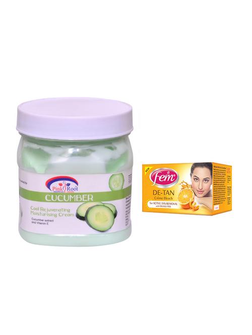 FEM DE-TAN Cr?me Bleach and Pink Root Cucumber Cream 500ml - 15033471 - Standard Image - 1