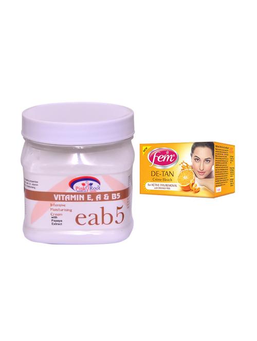 FEM DE-TAN Cr?me Bleach and Pink Root Vitamin eab5 Cream 500ml - 15033473 - Standard Image - 1