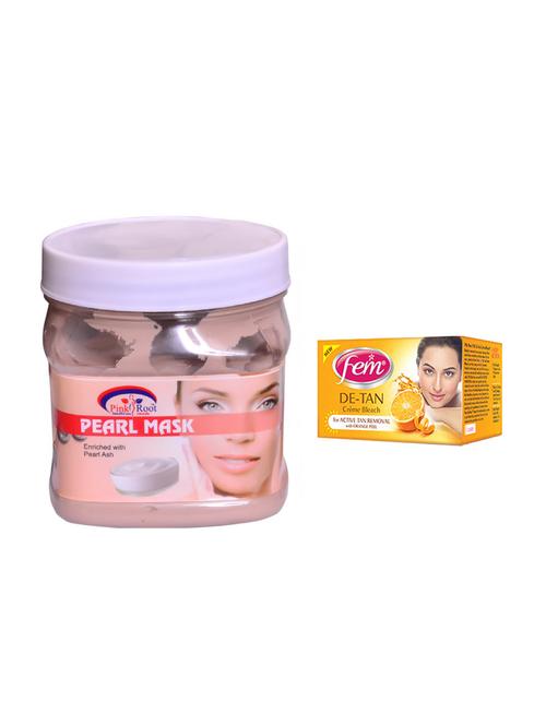 fem de-tan crème bleach and pink root pearl mask 500ml - 15033479 - Standard Image - 1