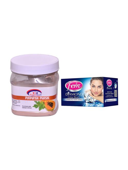FEM Diamond Cr?me Bleach and Pink Root Papaya Mask 500ml - 15033490 - Standard Image - 1