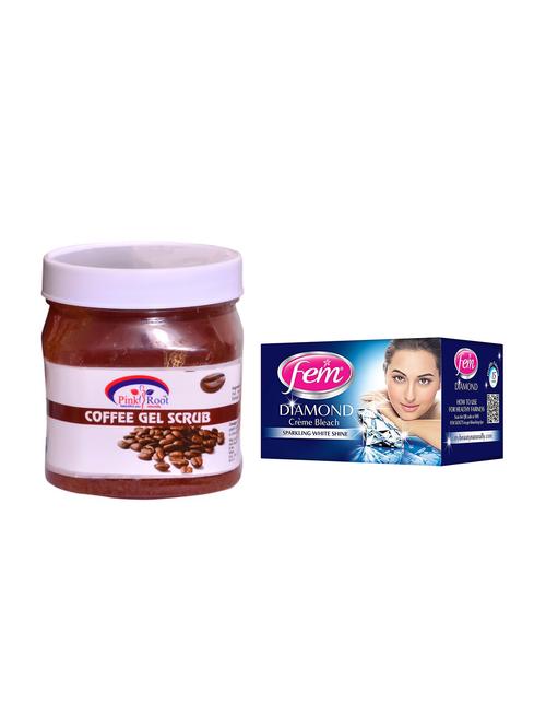 FEM Diamond Cr?me Bleach and Pink Root Coffee Gel Scrub 500ml - 15033492 - Standard Image - 1