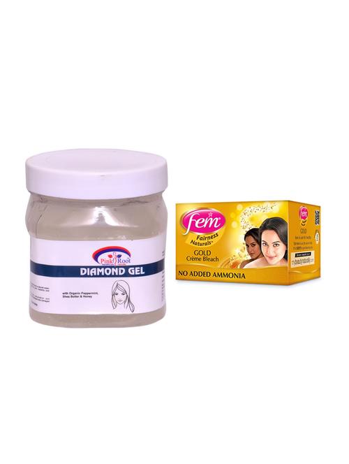 FEM Gold Cr?me Bleach and Pink Root Diamond Gel 500ml - 15033500 - Standard Image - 1