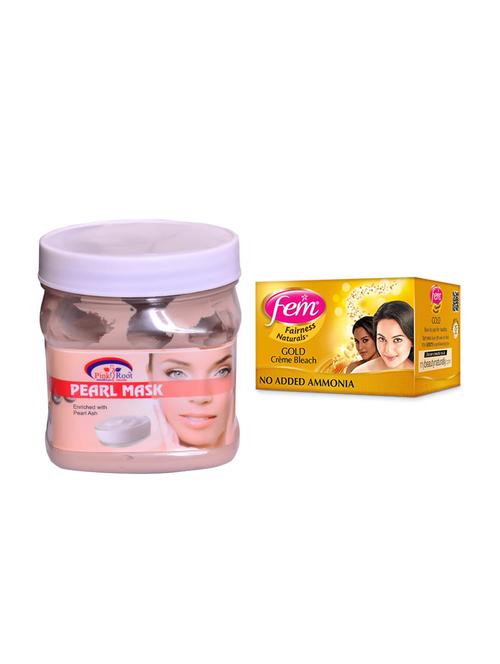 FEM Gold Cr?me Bleach and Pink Root Pearl Mask 500ml - 15033503 - Standard Image - 1