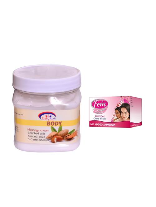 FEM Saffron Cr?me Bleach and Pink Root Body Massage Cream 500ml - 15033506 - Standard Image - 1