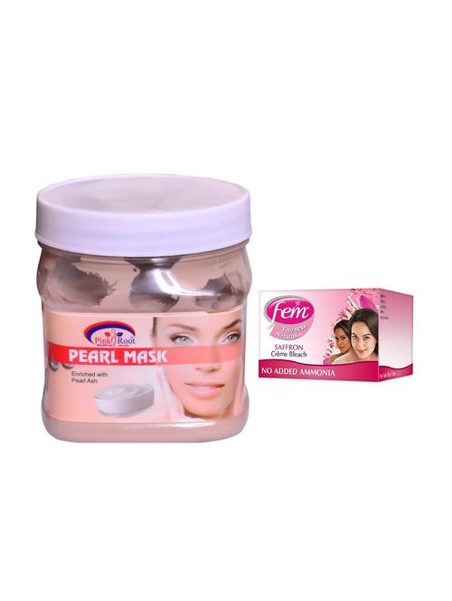 fem saffron cr?me bleach and pink root pearl mask 500ml - 15033515 - Standard Image - 1