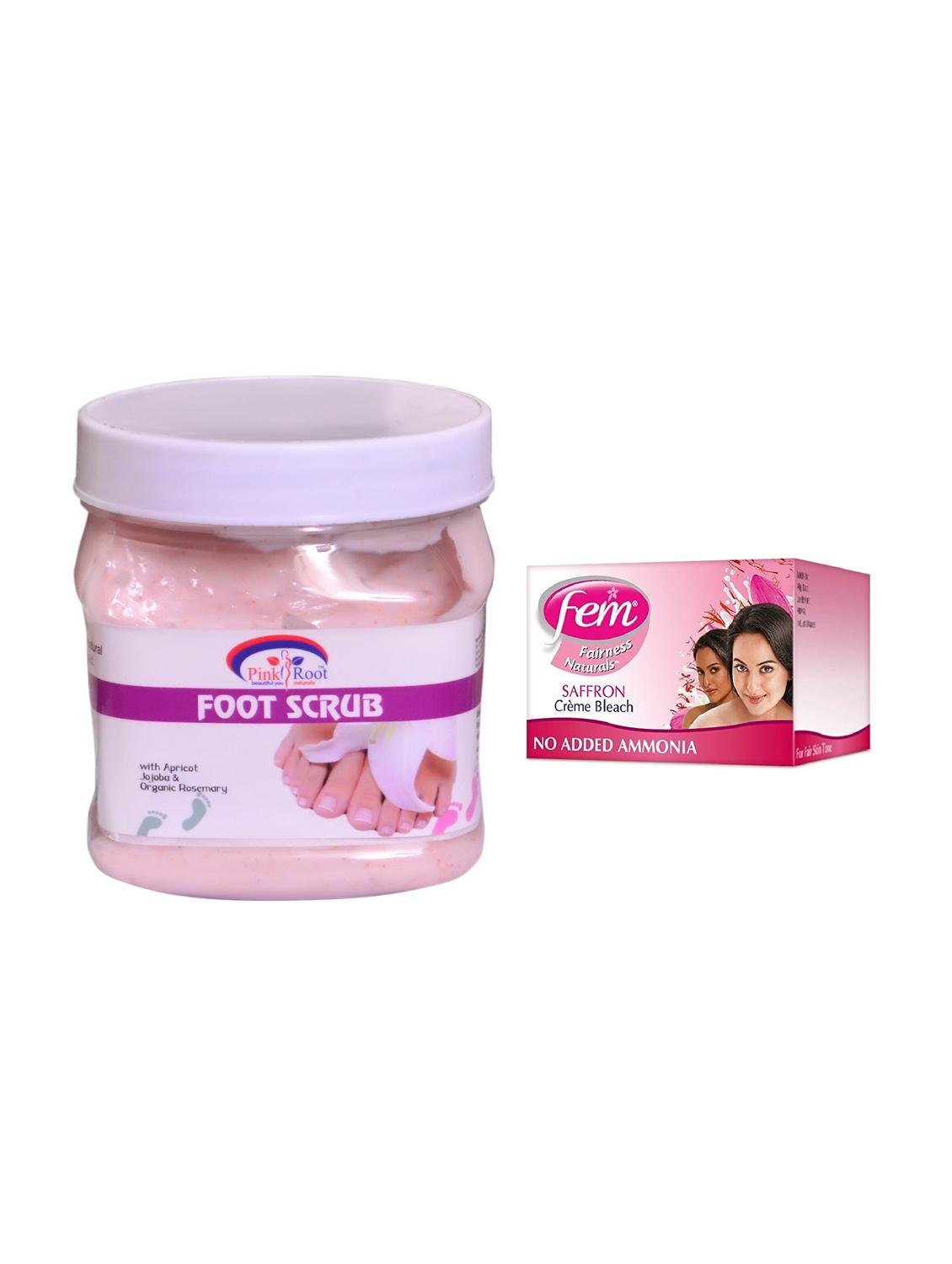 fem saffron cr?me bleach and pink root foot scrub 500ml - 15033517 - Zoom Image - 1