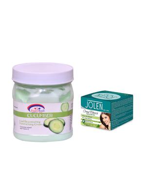 JOLEN Aloe Vera Bleach Crme 18g and Pink Root Cucumber Cream 500ml - 15033519 - Standard Image - 1